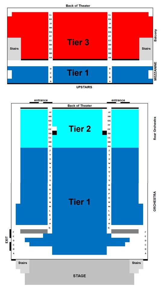 Tivoli Seating Chart