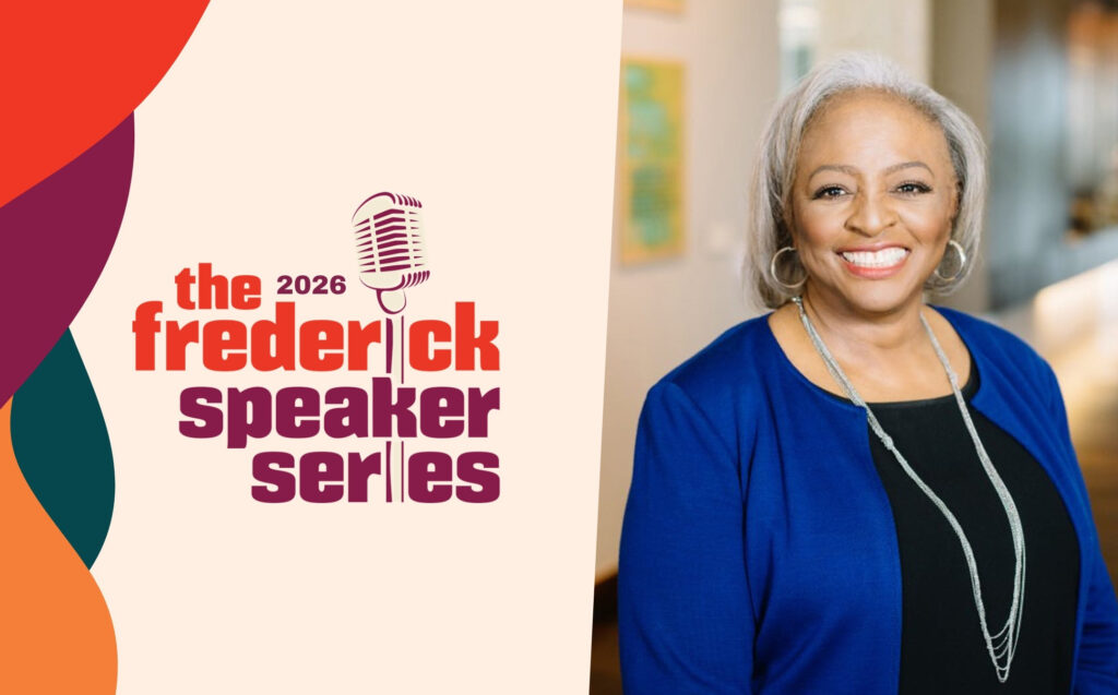 Carol Anderson speaking at the Frederick Speaker Series