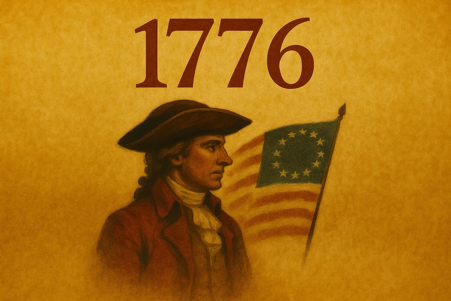 Landless Theatre Company presents 1776 musical at New Spire Arts featuring American Revolutionary imagery